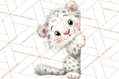 Christmas Peeking Characters Clipart, Cute Holiday PNGs Product Image 4