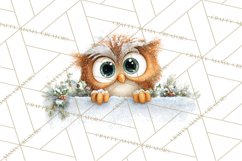 Christmas Peeking Characters Clipart, Cute Holiday PNGs Product Image 3