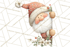 Christmas Peeking Characters Clipart, Cute Holiday PNGs Product Image 2
