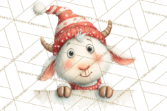 Christmas Peeking Characters Clipart, Cute Holiday PNGs Product Image 3