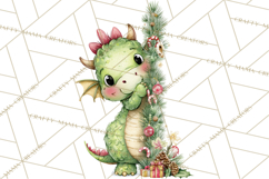 Christmas Peeking Characters Clipart, Cute Holiday PNGs Product Image 5