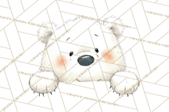 Christmas Peeking Characters Clipart, Cute Holiday PNGs Product Image 5