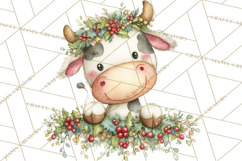 Christmas Peeking Characters Clipart, Cute Holiday PNGs Product Image 2