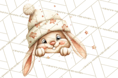 Christmas Peeking Characters Clipart, Cute Holiday PNGs Product Image 4