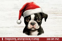 Christmas Peeking Dogs Clipart, Christmas PNG Product Image 1