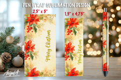Floral sublimation pen wraps bundle, epoxy pen, Christmas Product Image 13