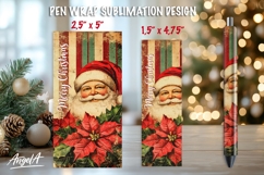 Floral sublimation pen wraps bundle, epoxy pen, Christmas Product Image 14