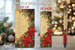 Floral sublimation pen wraps bundle, epoxy pen, Christmas Product Image 16