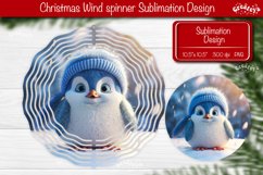 Penguin wind spinner Christmas Wind spinner Sublimation Product Image 1