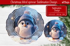 Penguin wind spinner Christmas Wind spinner Sublimation Product Image 1