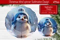 Penguin wind spinner Christmas Wind spinner Round Product Image 1