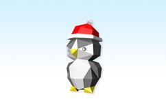 DIY Christmas Penguin - 3d papercraft Product Image 5