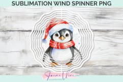 Christmas Penguin Sublimation Wind Spinner Product Image 1