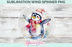 Christmas Penguin Sublimation Wind Spinner Product Image 1