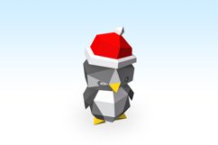 DIY Christmas Penguin - 3d papercraft Product Image 4