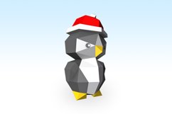 DIY Christmas Penguin - 3d papercraft Product Image 2