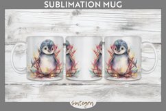 Christmas Penguin Animal entangled Mug Wrap Sublimation Product Image 1