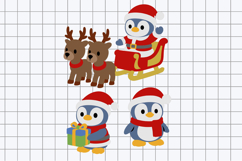 Christmas Penguin Elements 3D SVG PNG Product Image 2