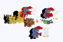 Christmas Penguin Elements 3D SVG PNG Product Image 3