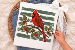 Christmas Penguin with Striped Brush Strokes PNG Product Image 2