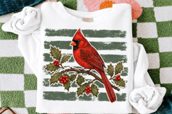 Christmas Penguin with Striped Brush Strokes PNG Product Image 3