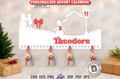 Christmas Advent Calendar Laser Cut|Christmas Countdown SVG Product Image 1