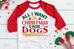 All i want for christmas SVG, Christmas Dog SVG Design Product Image 2