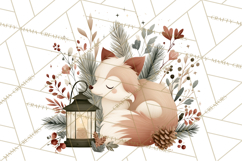 Cottagecore Christmas Pets PNG, Cozy Holiday Clipart Product Image 5
