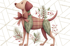 Cottagecore Christmas Pets PNG, Cozy Holiday Clipart Product Image 3