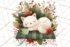 Cottagecore Christmas Pets PNG, Cozy Holiday Clipart Product Image 3
