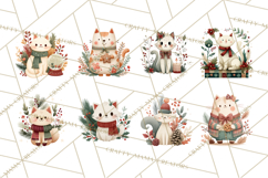 Cottagecore Christmas Pets PNG, Cozy Holiday Clipart Product Image 6
