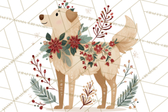Cottagecore Christmas Pets PNG, Cozy Holiday Clipart Product Image 4