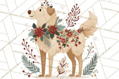 Cottagecore Christmas Pets PNG, Cozy Holiday Clipart Product Image 4