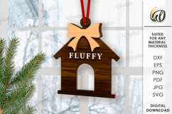 3D Christmas Pets Ornaments Bundle Lasercut. Christmas SVG Product Image 7