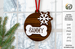 3D Christmas Pets Ornaments Bundle Lasercut. Christmas SVG Product Image 10