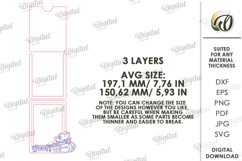 Christmas Pets Photo Frame Lasercut. Christmas Dog Frame SVG Product Image 2
