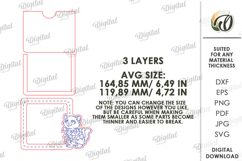 Christmas Pets Photo Frame Lasercut. Christmas Cat Frame SVG Product Image 2