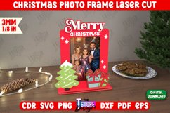 Christmas Photo Frame | Holiday Decorations | Gift Idea |CNC Product Image 1