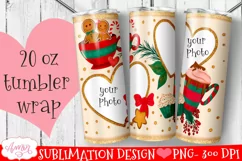Photo Christmas tumbler wrap for sublimation Product Image 1
