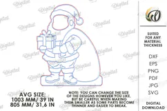 Christmas Photo Zone Laser Cut. Photo Booth Prop SVG Product Image 2