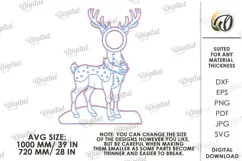 Christmas Photo Zone Laser Cut. Photo Booth Prop SVG Product Image 2