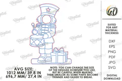 Christmas Photo Zone Laser Cut. Photo Booth Prop SVG Product Image 2