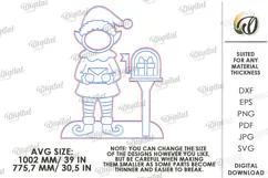Christmas Photo Zone Laser Cut. Photo Booth Prop SVG Product Image 2