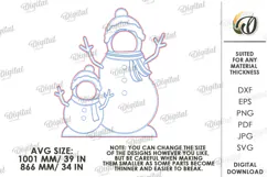 Christmas Photo Zone Laser Cut. Photo Booth Prop SVG Product Image 2