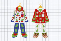 Christmas Pajamas Ornaments 3D SVG Product Image 3