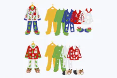 Christmas Pajamas Ornaments 3D SVG Product Image 4