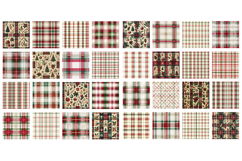 Christmas Gingham Plaid Pillowcase Sublimation Design Product Image 2