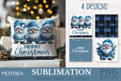 Christmas pillow png design being used as a trending Christmas Pillow Case Sublimation print