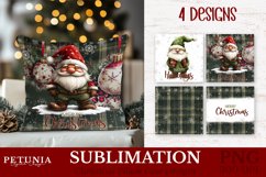 Christmas pillow png design being used as a trending Christmas Pillow Case Sublimation print