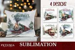 Christmas pillow png design being used as a trending Christmas Pillow Case Sublimation print
